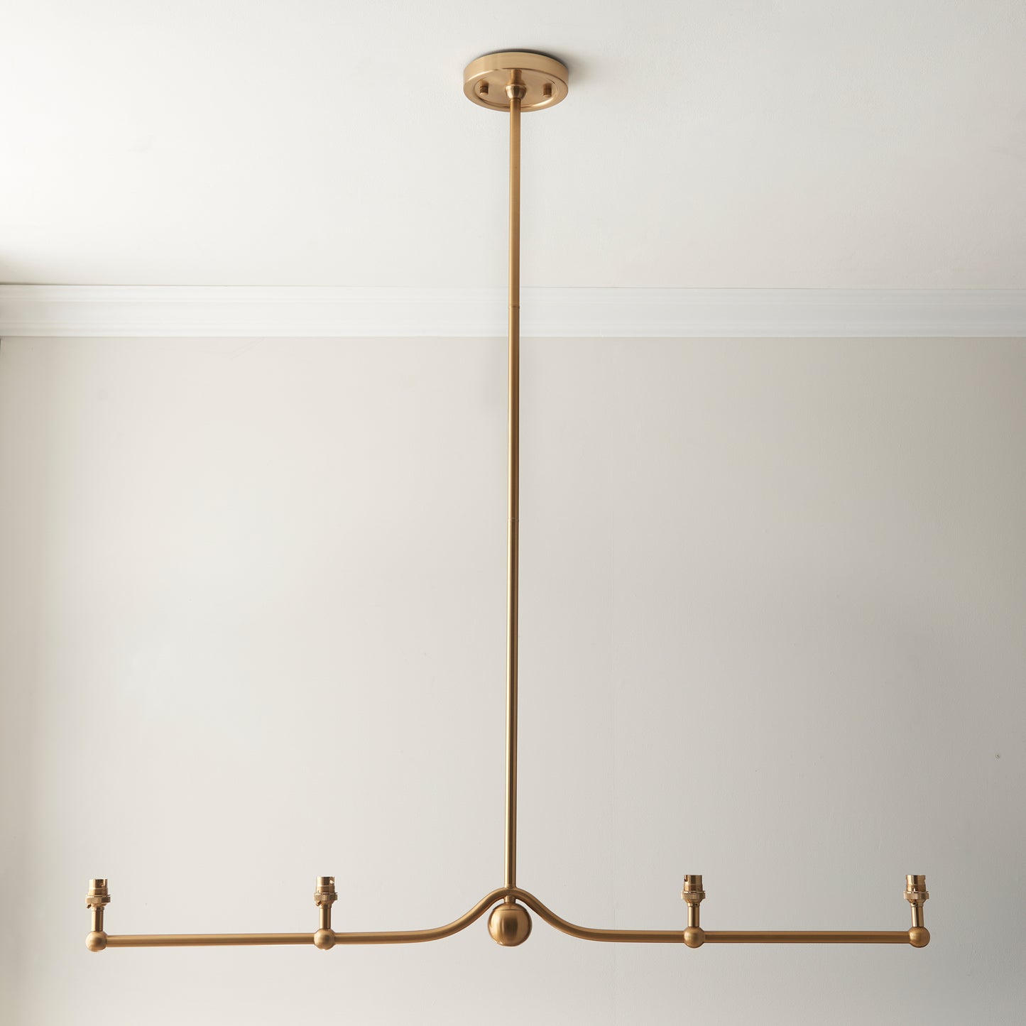 Santiago 4 Pendant Light Fitting Brushed Brass – Brass