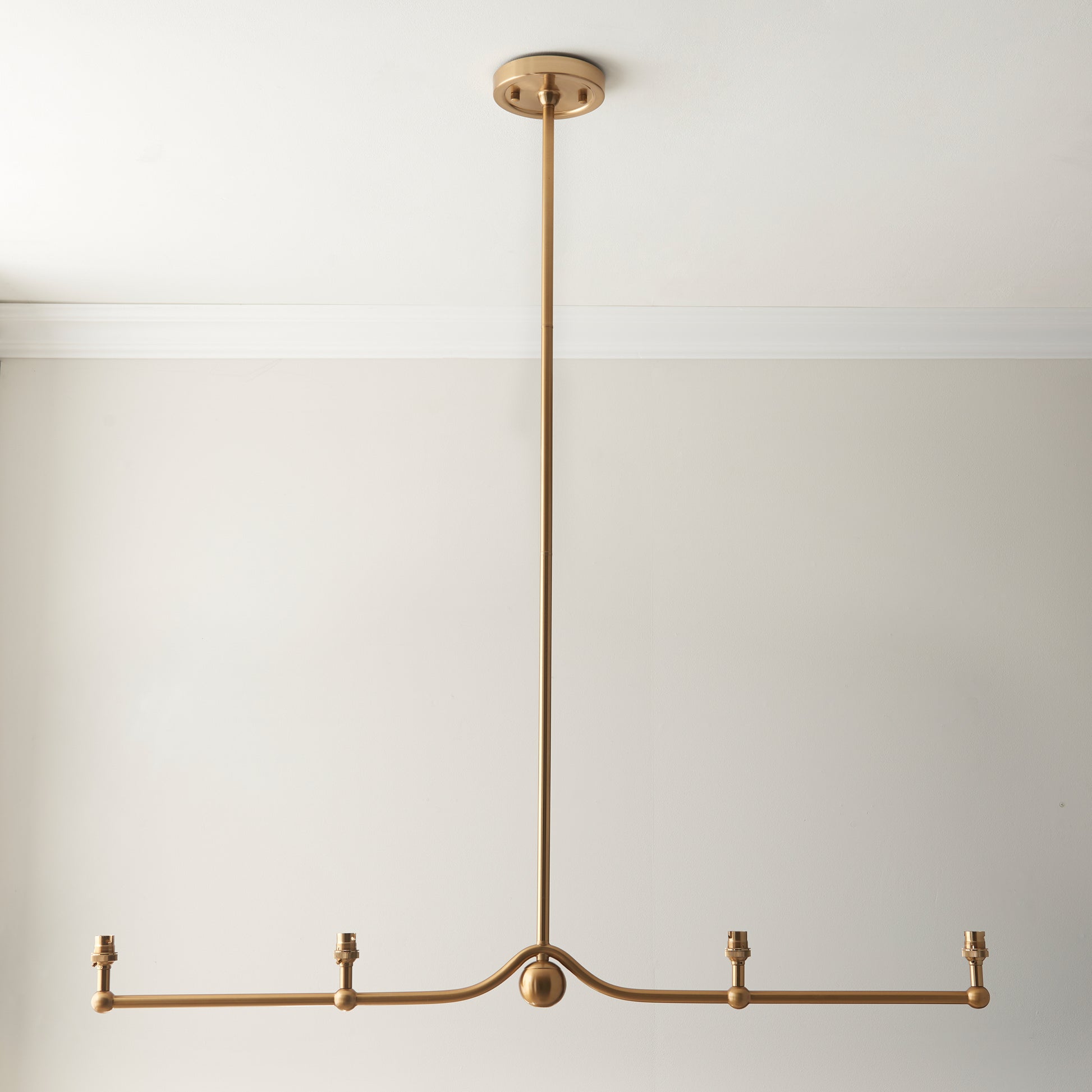 Santiago 4 Pendant Light Fitting Brushed Brass – Brass