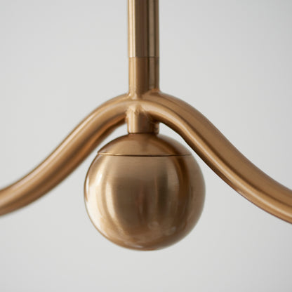 Santiago 4 Pendant Light Fitting Brushed Brass – Brass