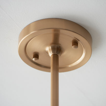 Santiago 4 Pendant Light Fitting Brushed Brass – Brass