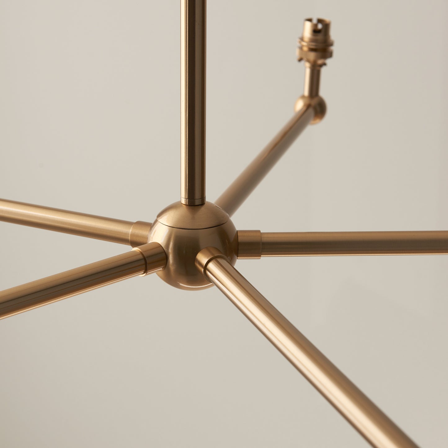 Santiago 5 Pendant Light Fitting Brushed Brass – Brass