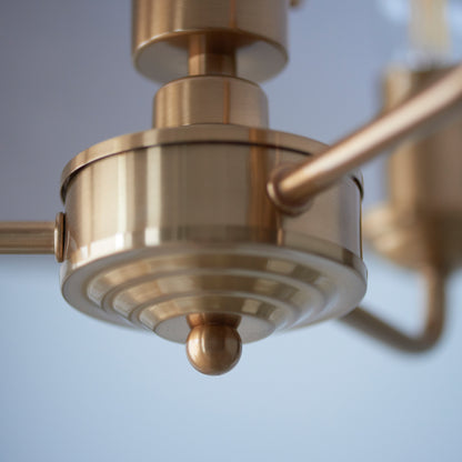 Highclere 3 Pendant Vintage Brass – Natural