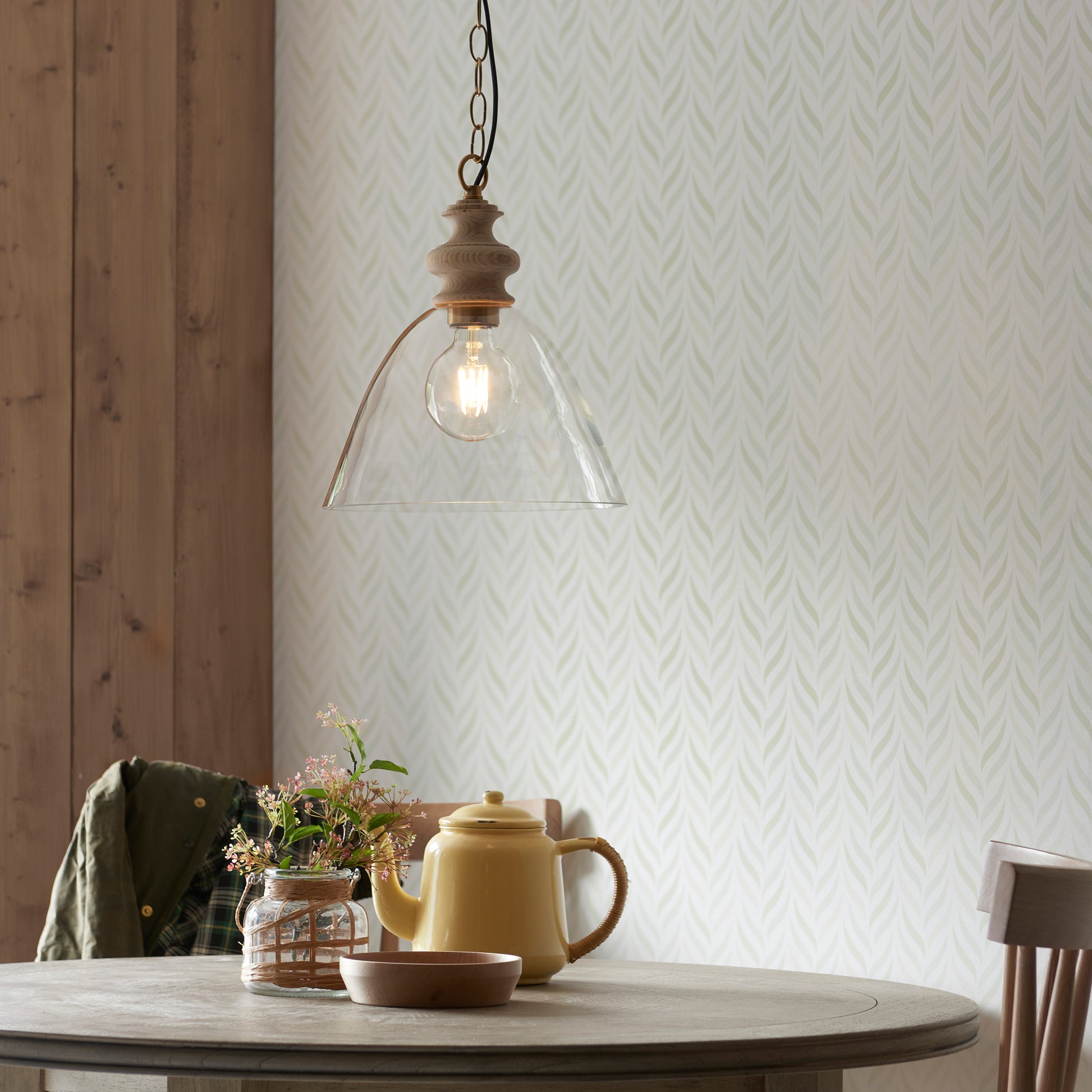 Cotswold 1 Pendant Light Natural Ash – Natural