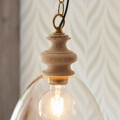 Cotswold 1 Pendant Light Natural Ash – Natural