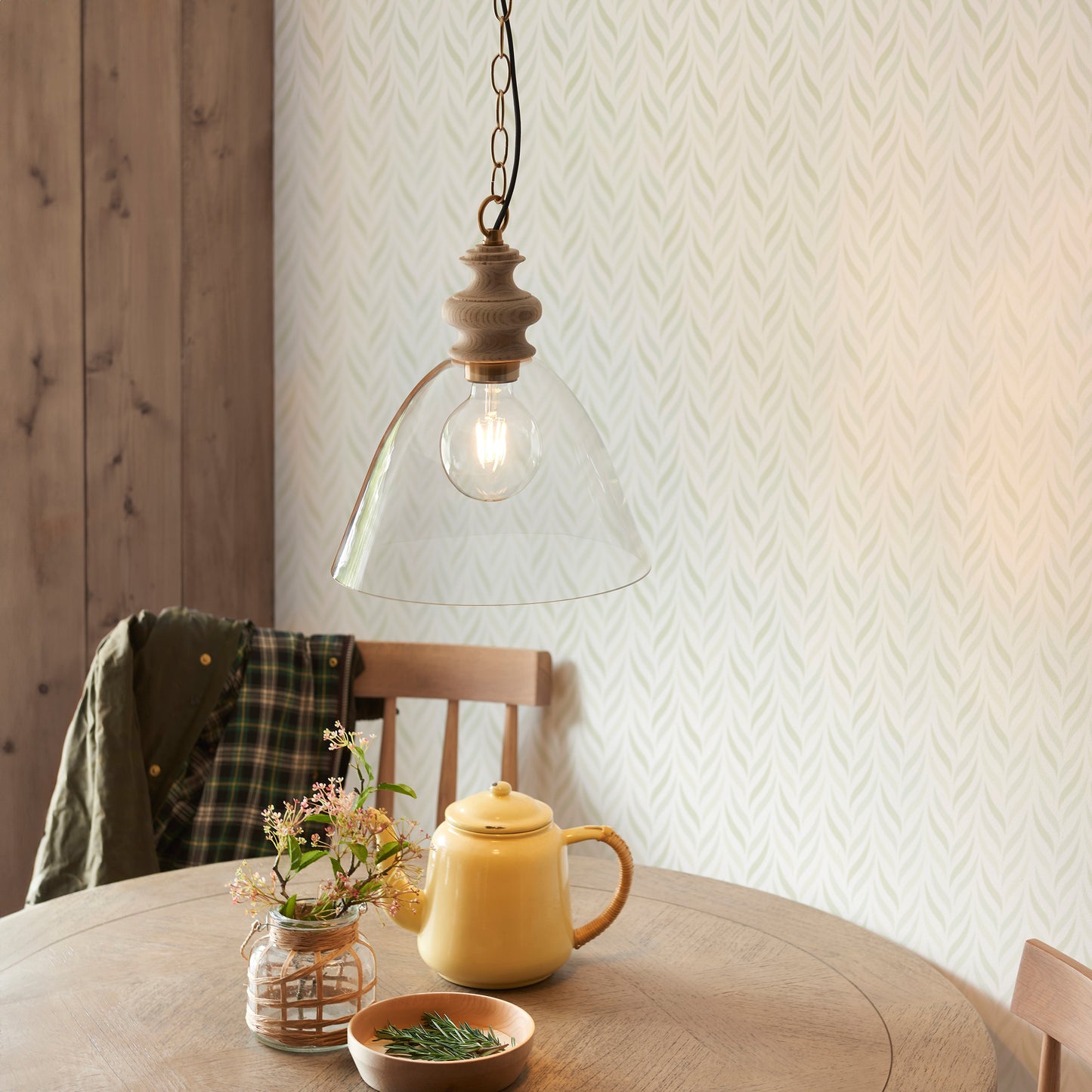 Cotswold 1 Pendant Light Natural Ash – Natural