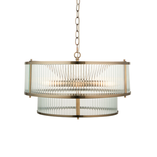 Ridgeton 5 Pendant Light Antique Brass – Brass