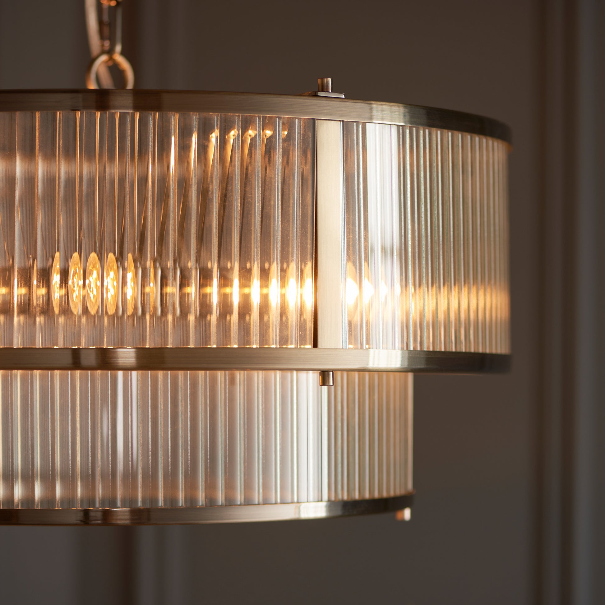 Ridgeton 5 Pendant Light Antique Brass – Brass