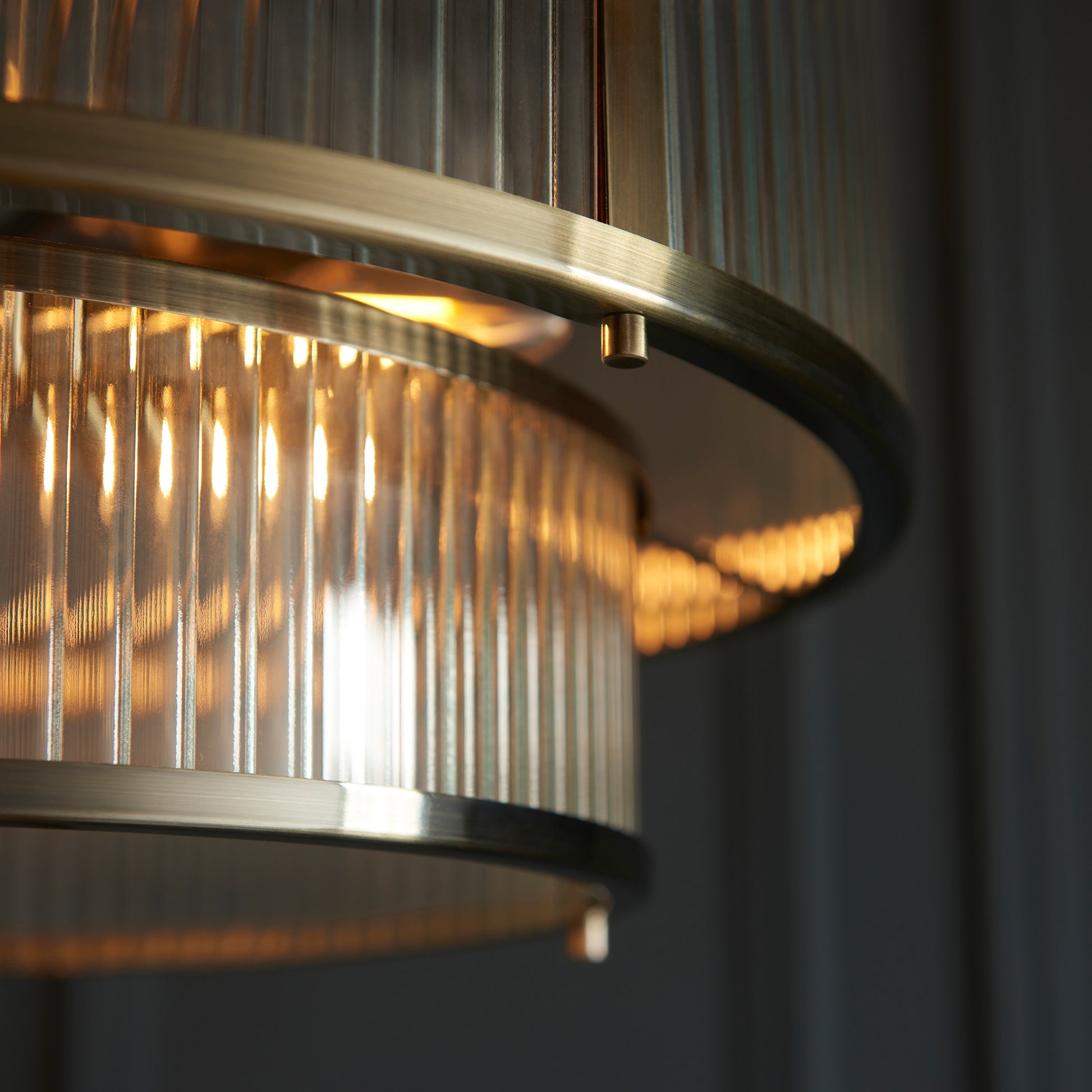 Ridgeton 5 Pendant Light Antique Brass – Brass