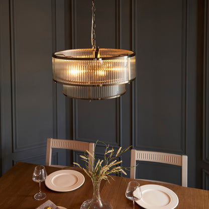 Ridgeton 5 Pendant Light Antique Brass – Brass