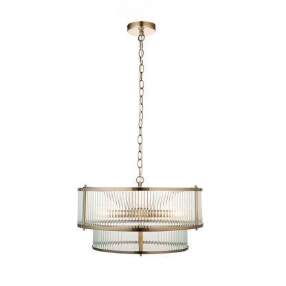 Ridgeton 5 Pendant Light Antique Brass – Brass
