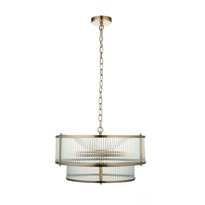 Ridgeton 5 Pendant Light Antique Brass – Brass