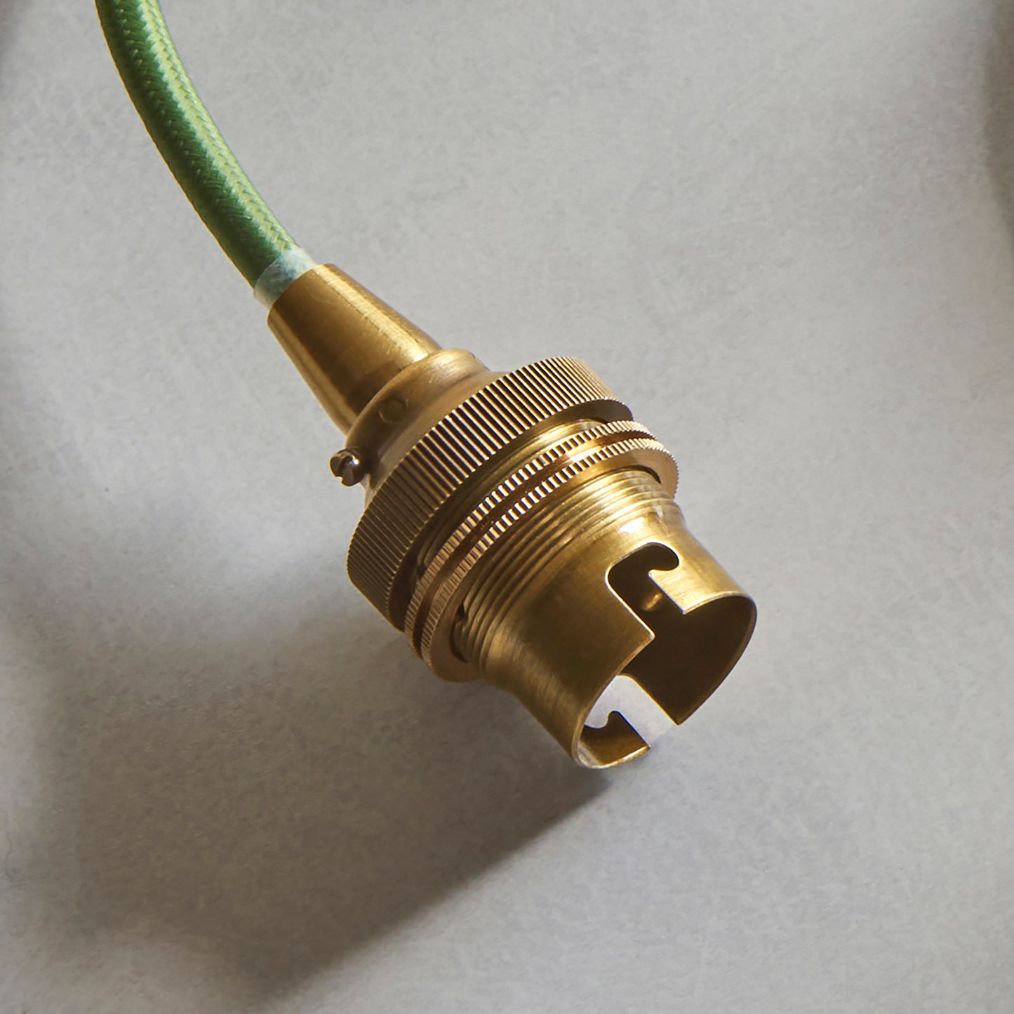 Eltham 1 Pendant Brushed Aged Brass Green Flex – Green