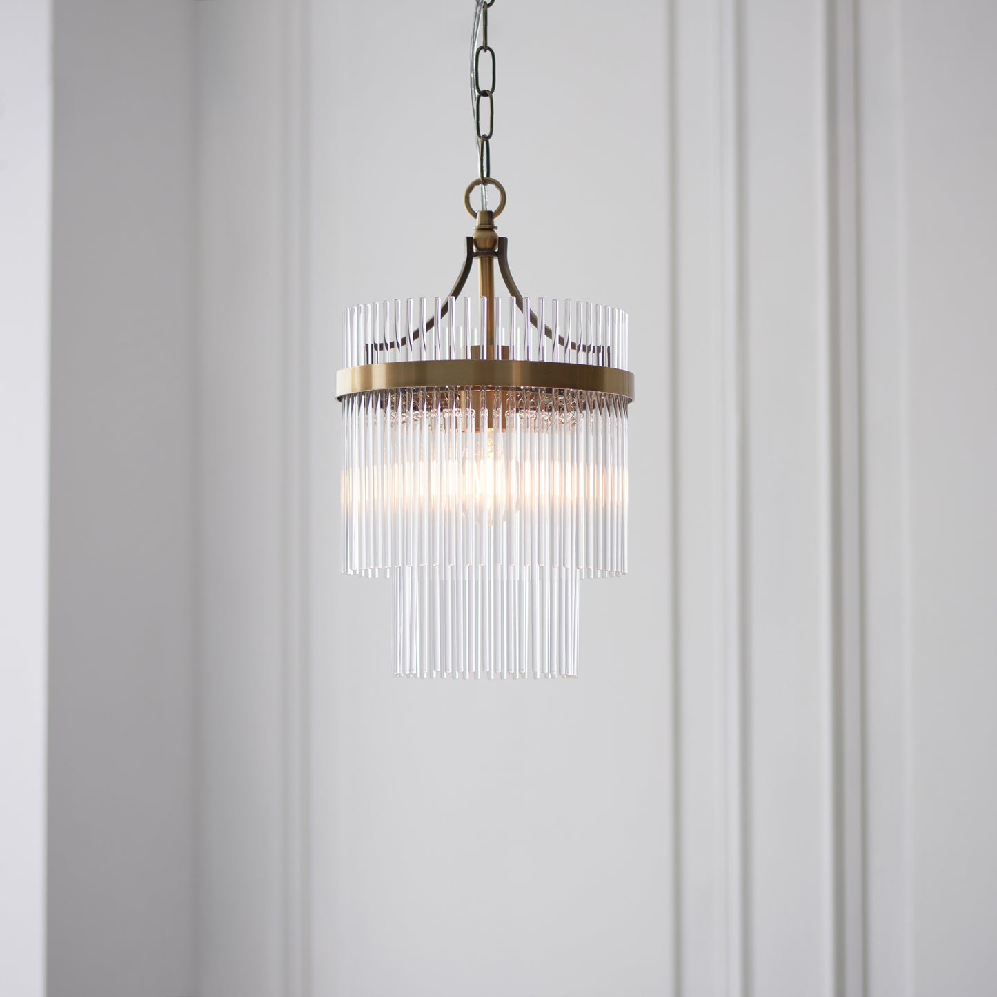 Marietta 1 Pendant Light Antique Brass – Brass