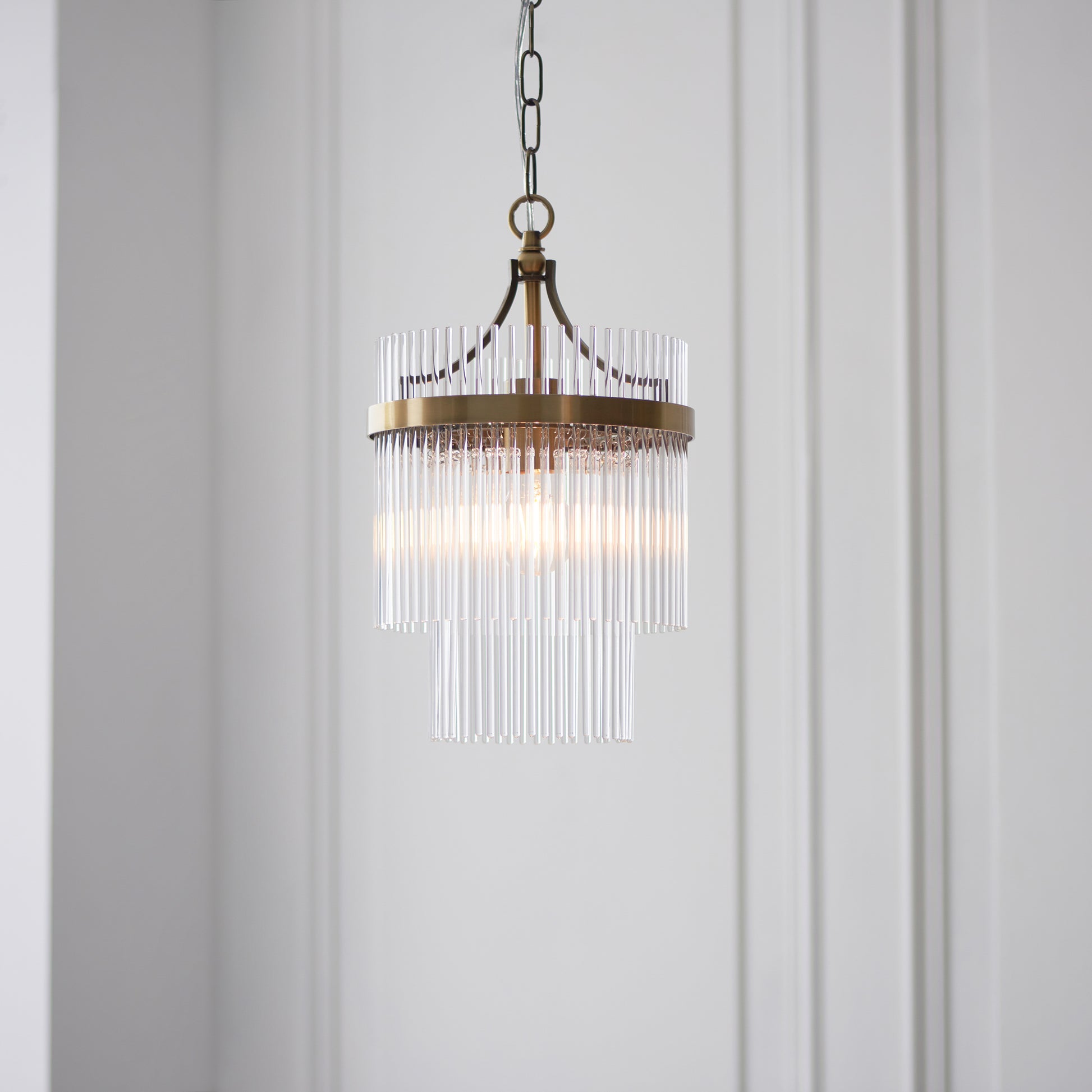 Marietta 1 Pendant Light Antique Brass – Brass
