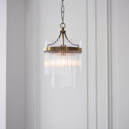 Marietta 1 Pendant Light Antique Brass – Brass