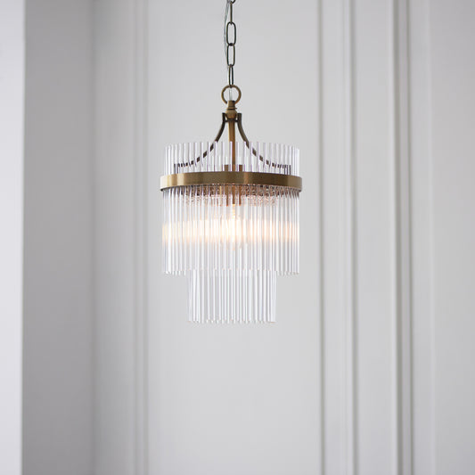 Marietta 1 Pendant Light Antique Brass – Brass