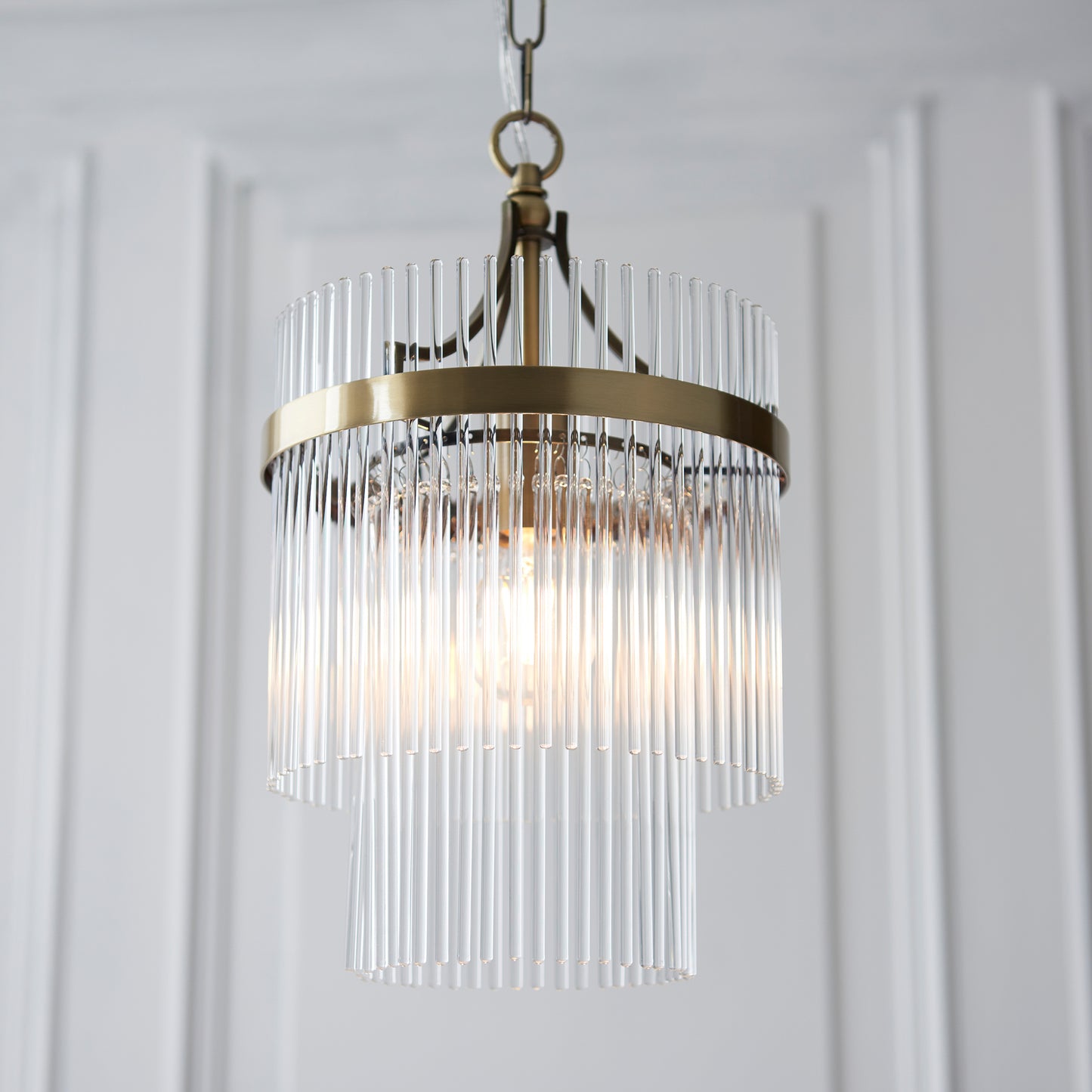 Marietta 1 Pendant Light Antique Brass – Brass