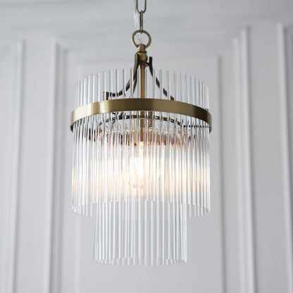 Marietta 1 Pendant Light Antique Brass – Brass