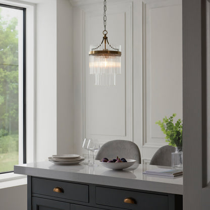 Marietta 1 Pendant Light Antique Brass – Brass
