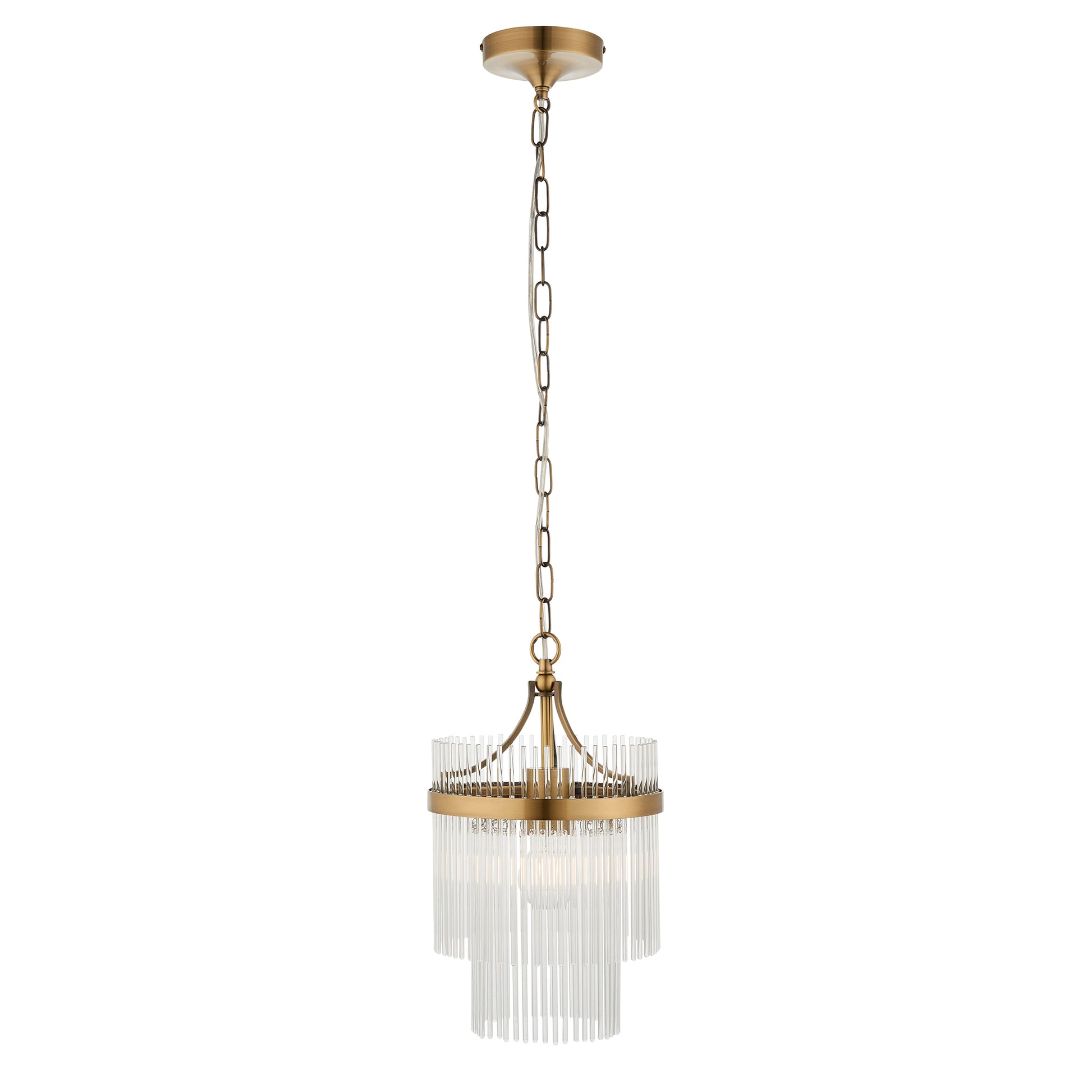 Marietta 1 Pendant Light Antique Brass – Brass