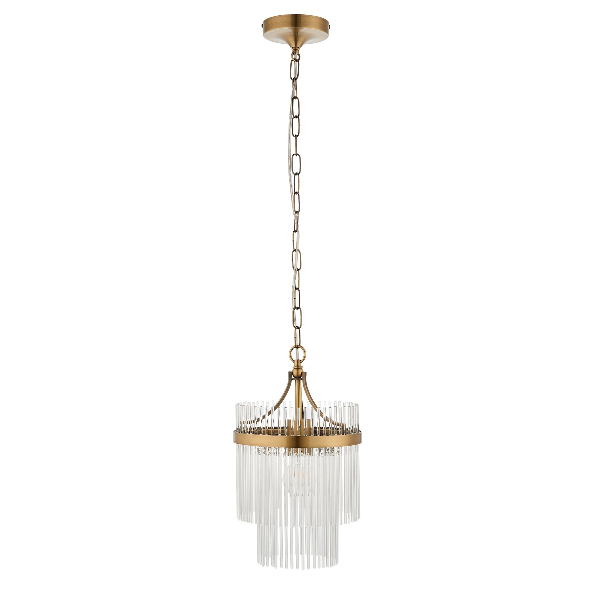 Marietta 1 Pendant Light Antique Brass – Brass