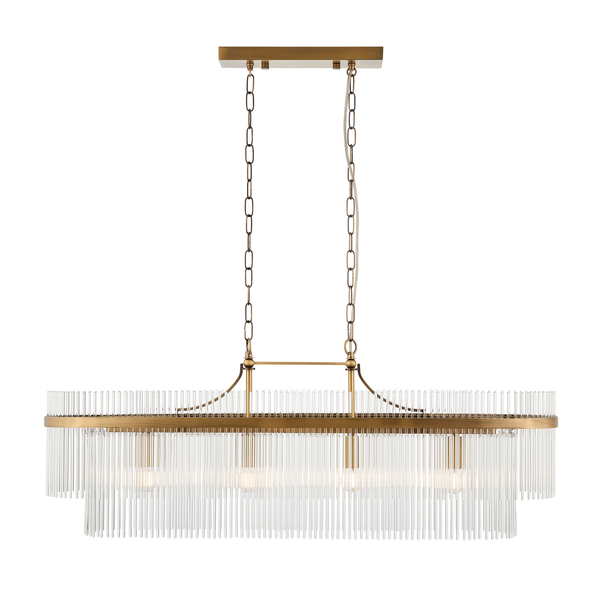 Marietta 4 Pendant Light Antique Brass – Brass