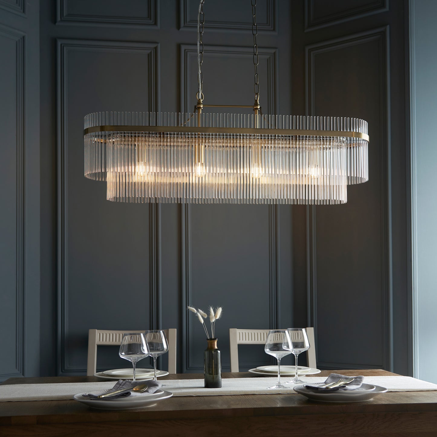 Marietta 4 Pendant Light Antique Brass – Brass
