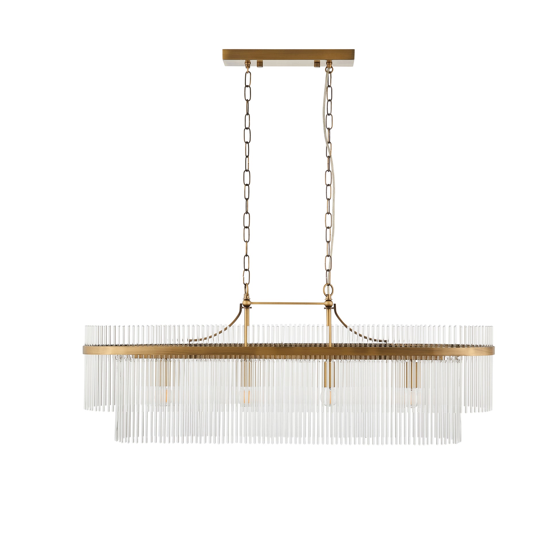 Marietta 4 Pendant Light Antique Brass – Brass