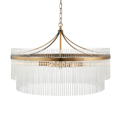 Marietta Grand 7 Pendant Light Antique Brass – Brass