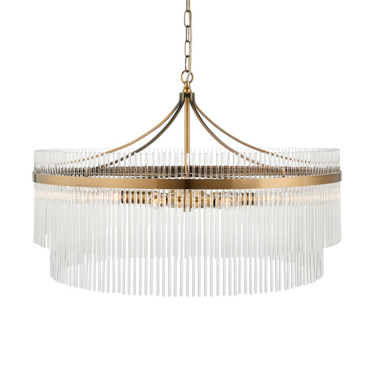 Marietta Grand 7 Pendant Light Antique Brass – Brass