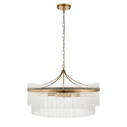 Marietta Grand 7 Pendant Light Antique Brass – Brass