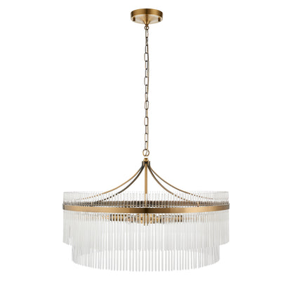 Marietta Grand 7 Pendant Light Antique Brass – Brass
