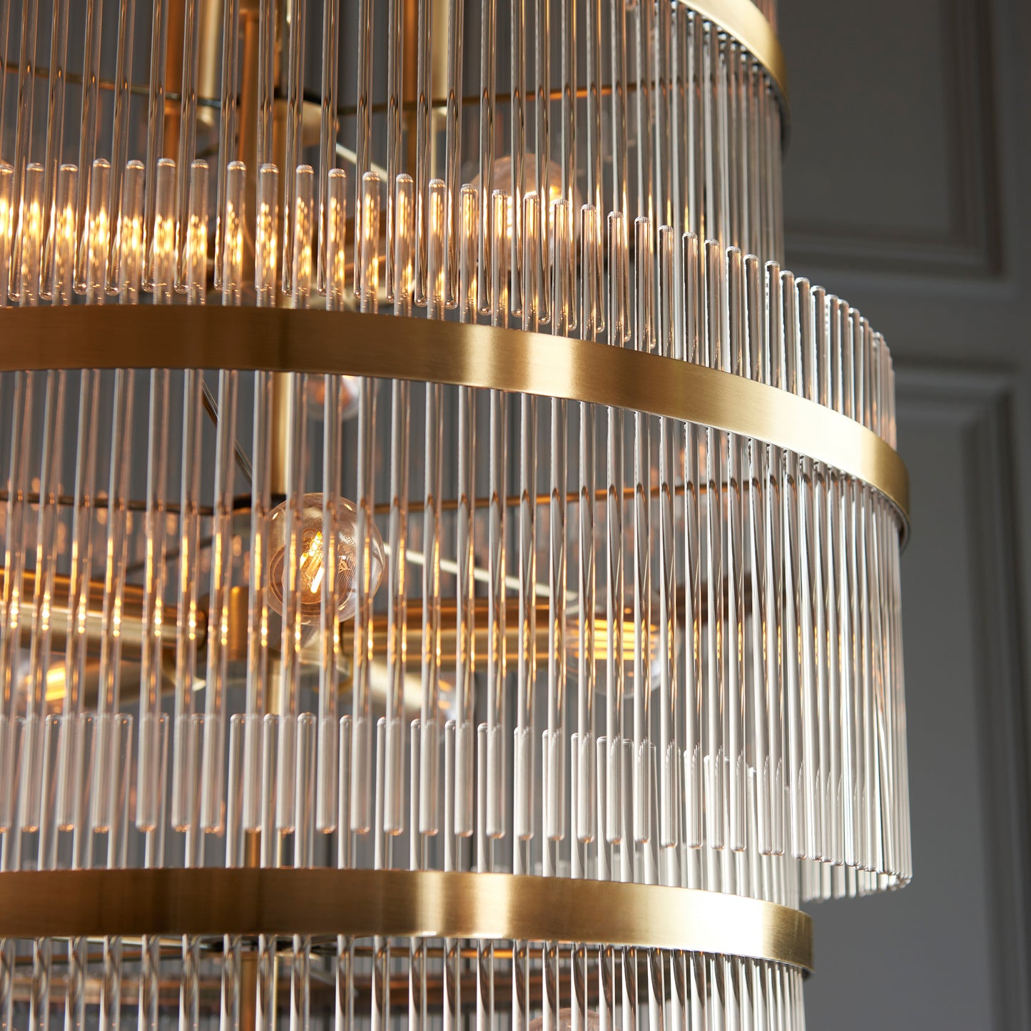 Marietta Grand 21 Pendant Light Antique Brass – Brass