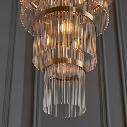 Marietta Grand 21 Pendant Light Antique Brass – Brass