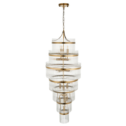Marietta Grand 21 Pendant Light Antique Brass – Brass