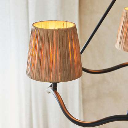 Wriggle 3 Pendant Light Matt Black – Natural