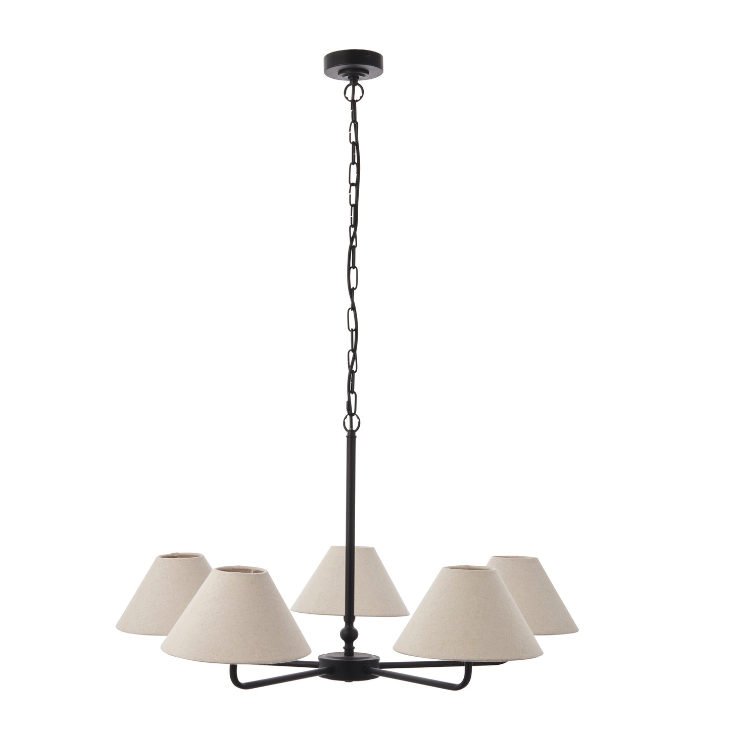 Lille 5 Pendant Light Matt Black – Black