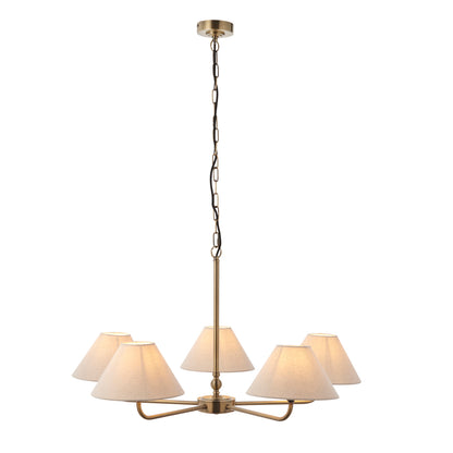 Lille 5 Pendant Light Antique Brass – Brass