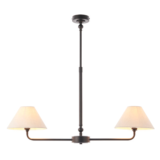 Lille 2 Pendant Light Matt Black – Black