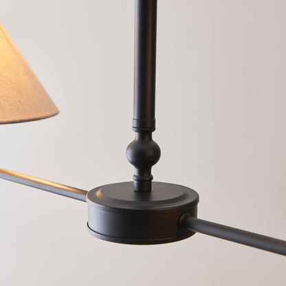 Lille 2 Pendant Light Matt Black – Black