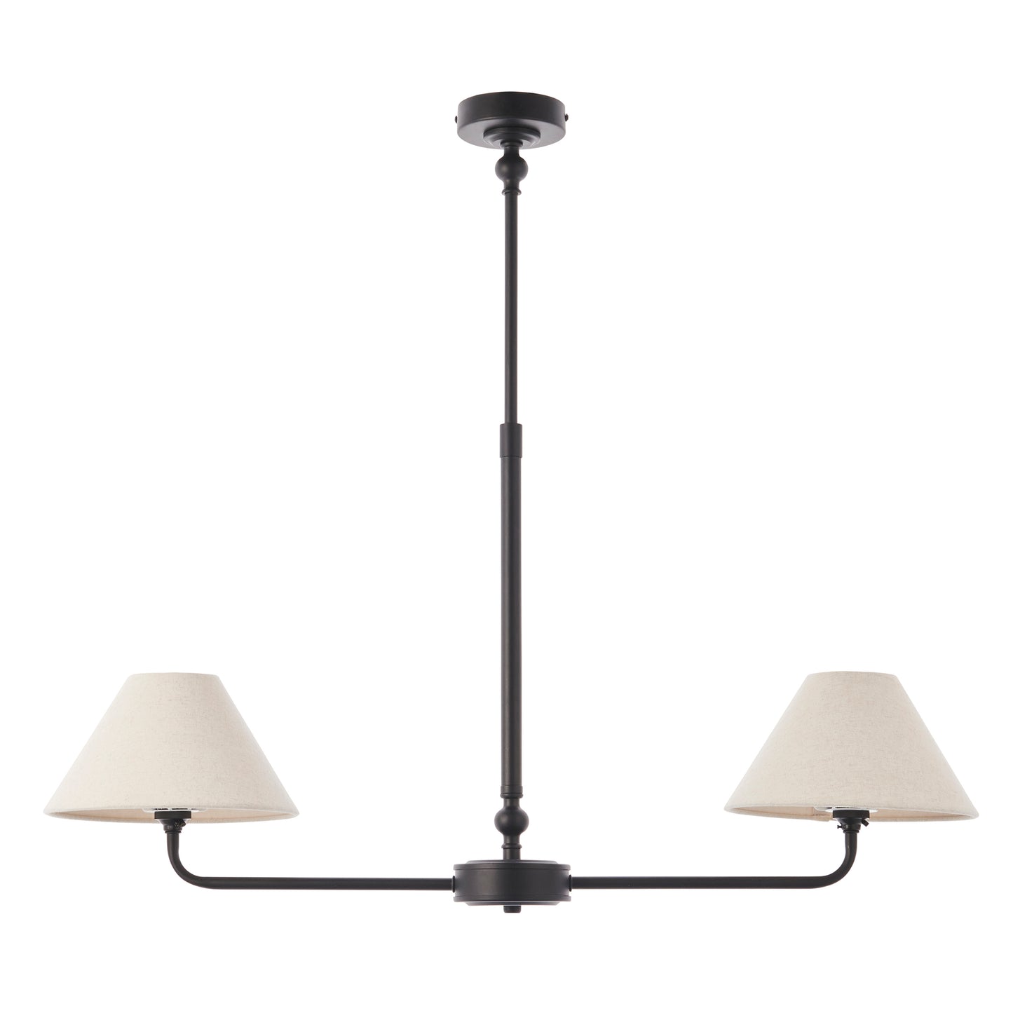 Lille 2 Pendant Light Matt Black – Black