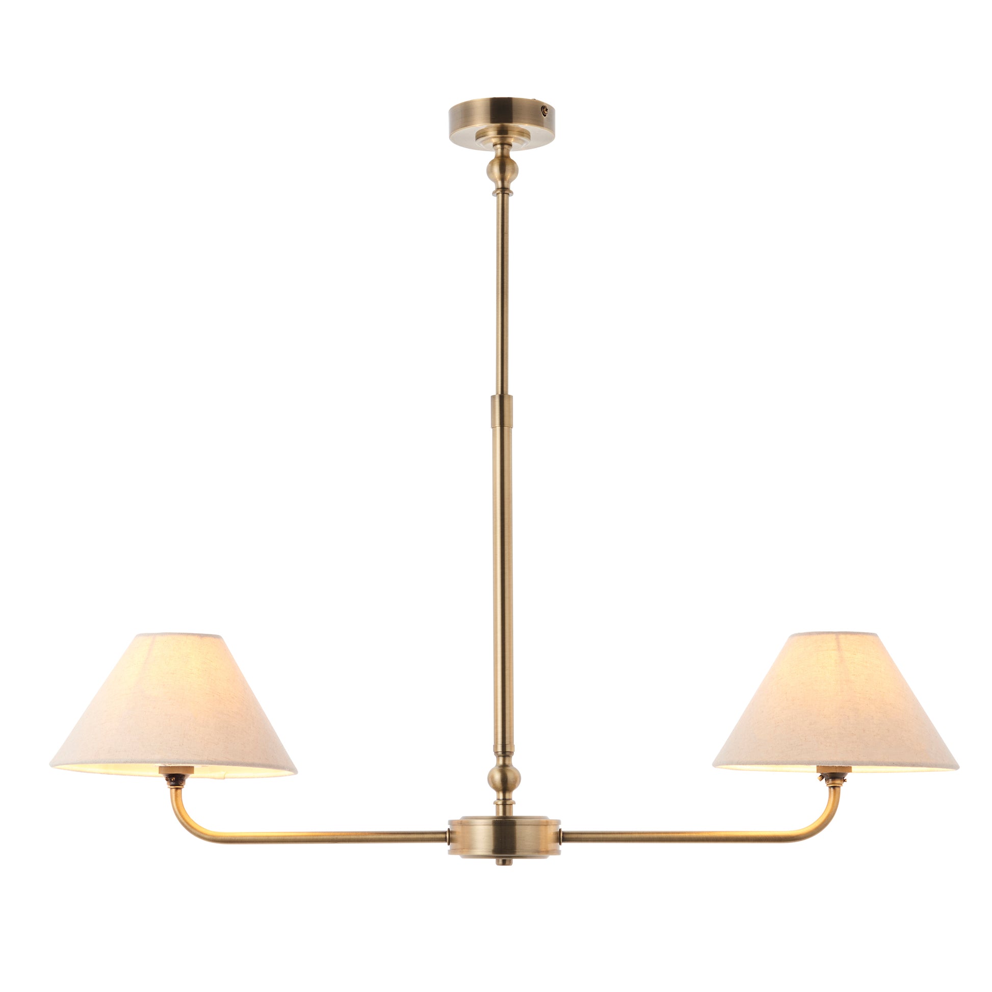 Lille 2 Pendant Light Antique Brass – Brass