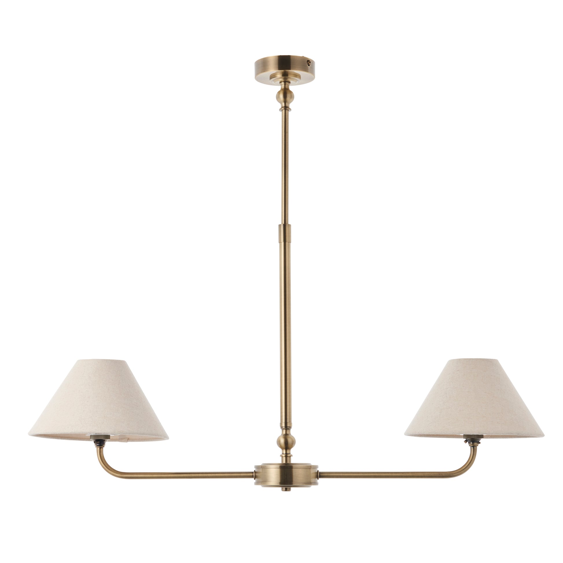Lille 2 Pendant Light Antique Brass – Brass