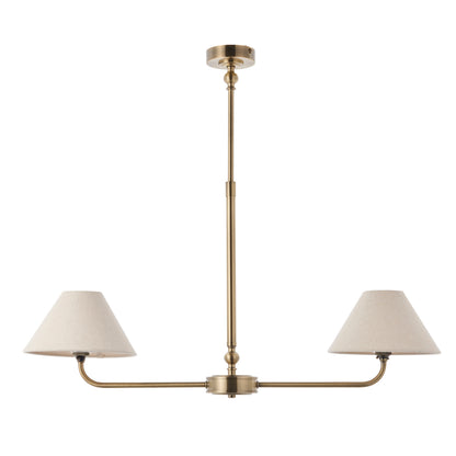 Lille 2 Pendant Light Antique Brass – Brass