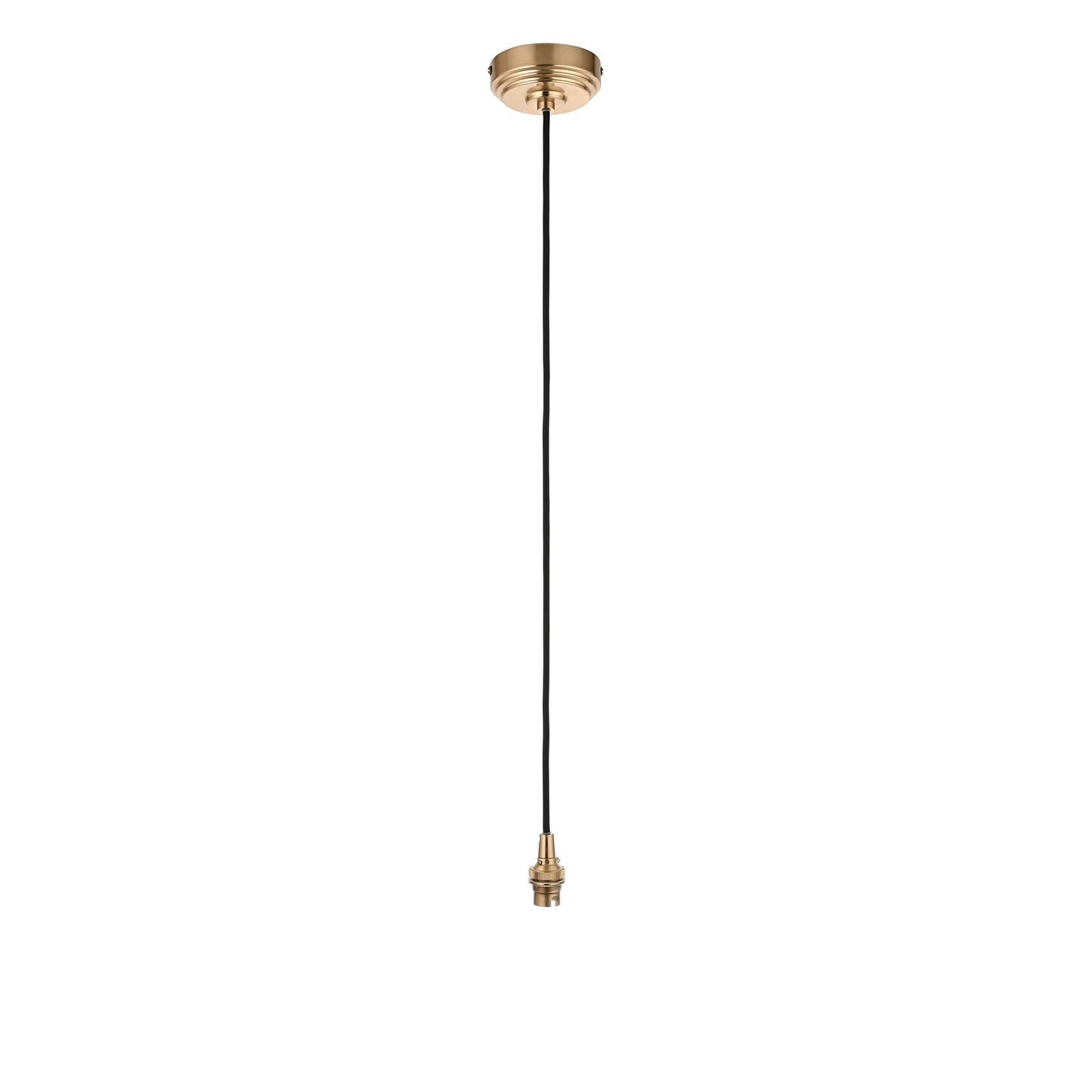 Eltham 1 Pendant Light Brushed Aged Brass/Black – Brass