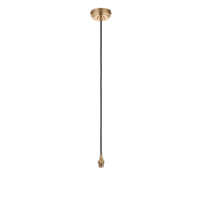 Eltham 1 Pendant Light Brushed Aged Brass/Black – Brass
