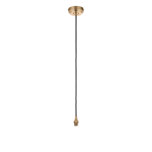 Eltham 1 Pendant Light Brushed Aged Brass/Black – Brass