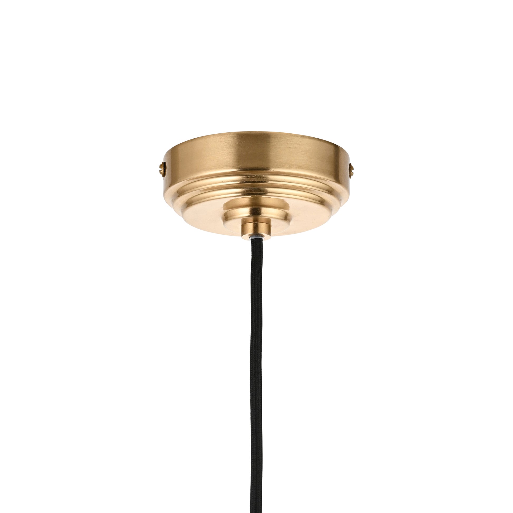 Eltham 1 Pendant Light Brushed Aged Brass/Black – Brass