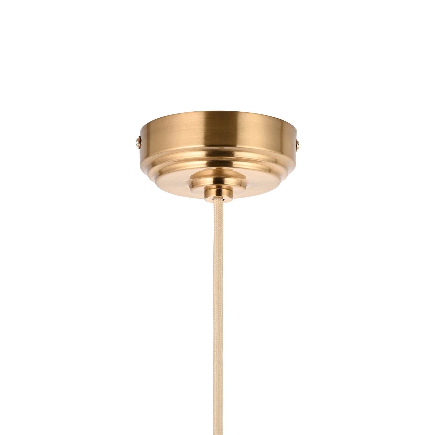 Eltham 1 Pendant Light Brushed Aged Brass/Natural – Brass