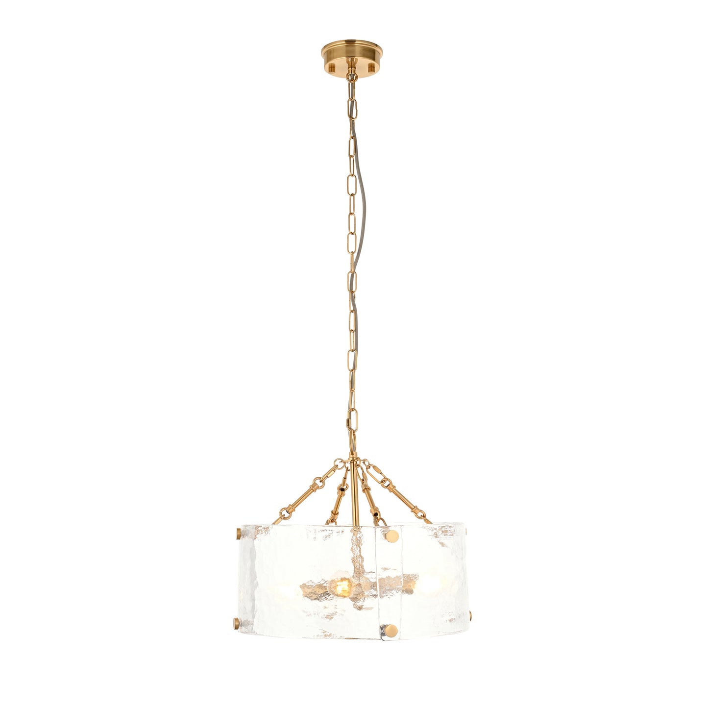 Keller 4 Pendant Light Brushed Aged Brass – Brass